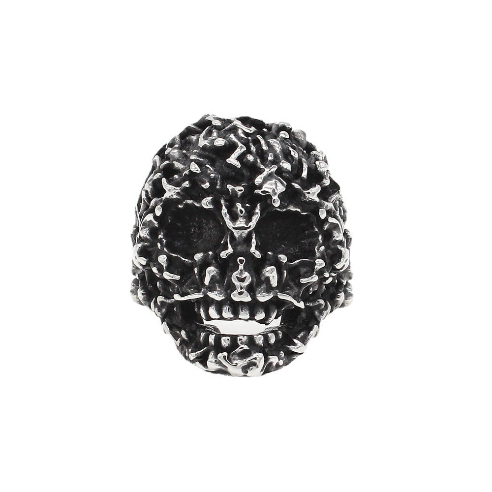 Titanium Steel Skull Ring