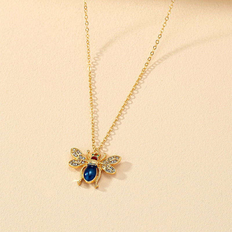 Luxurious Bee Charm Necklace from Vienna Verve Collection