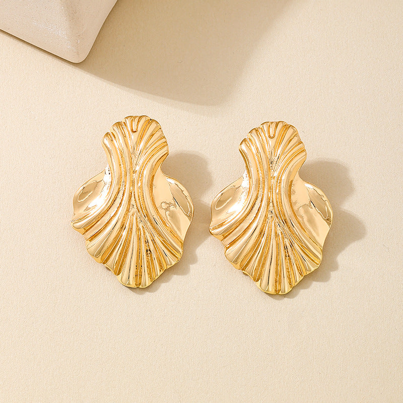 Planderful Vienna Verve Earrings – Unique Metal Geometry Design