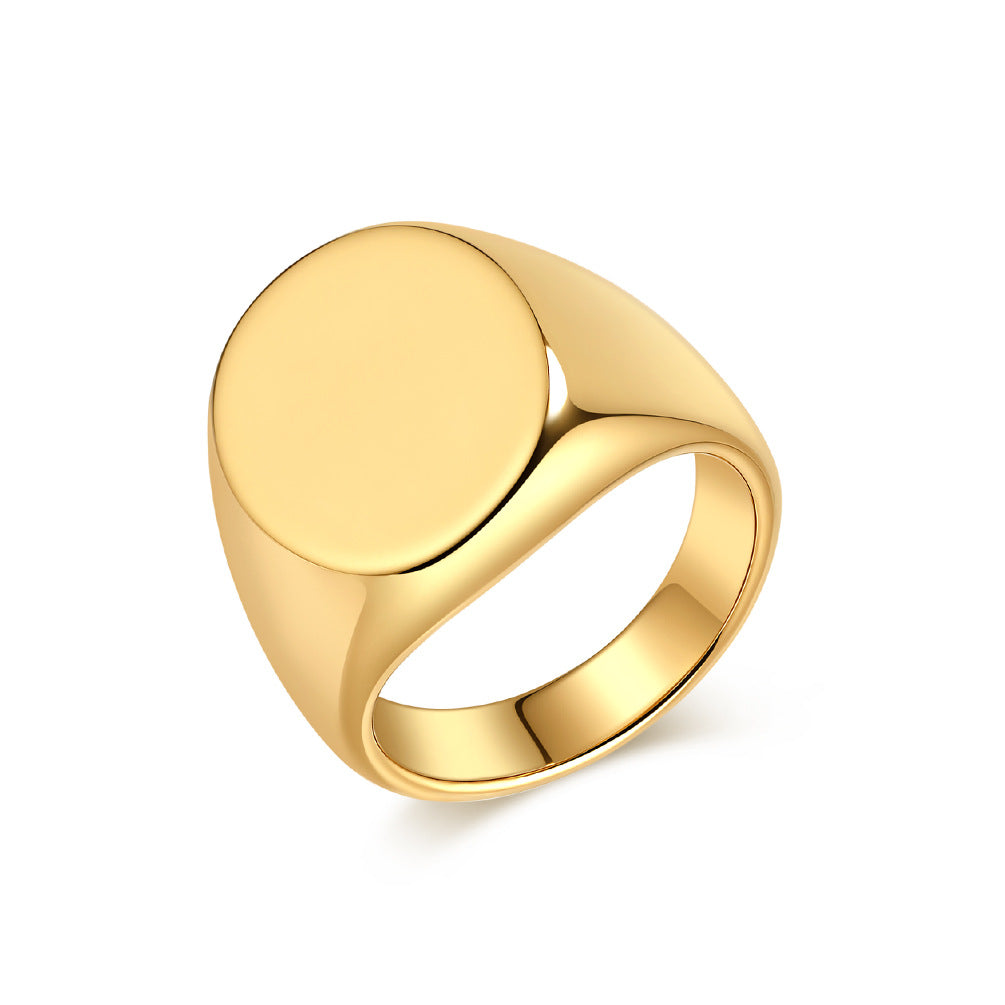 Cross-Border European and American Tungsten Steel Ring for Men