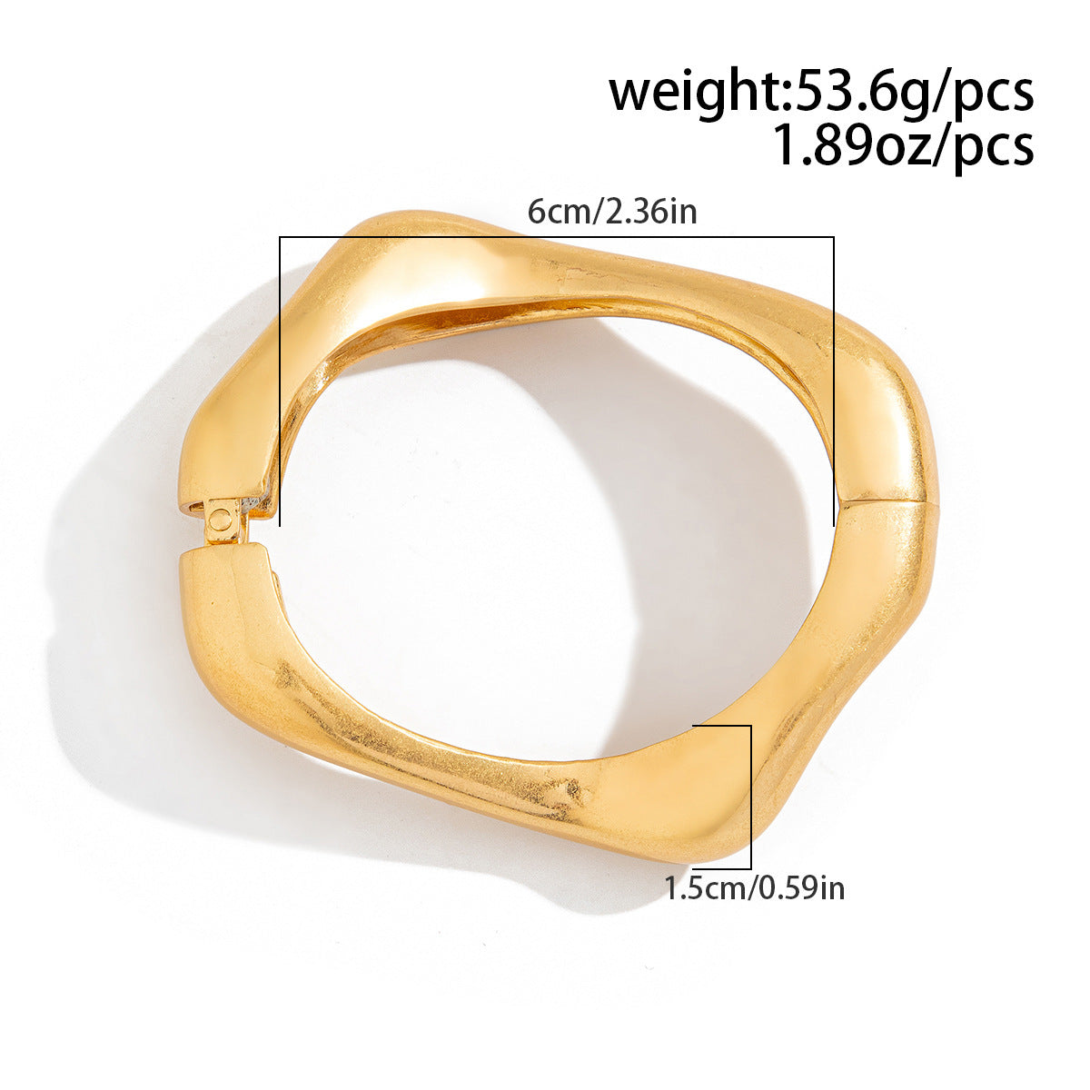 Open Cuff Statement Metal Alloy Bracelet Planderful Vienna Verve For Women European American Style