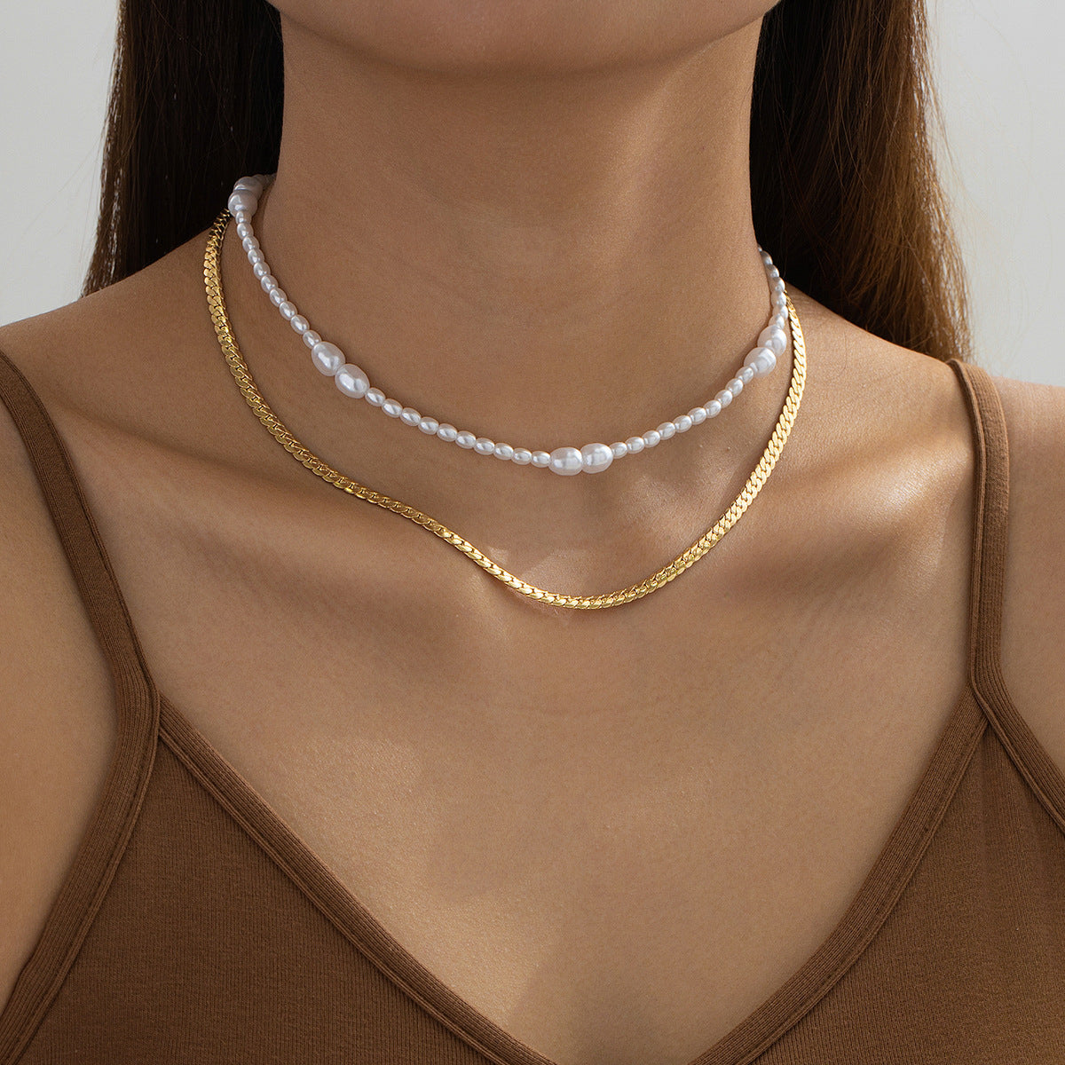 Planderful Vienna Verve Necklace Set – Exquisite Imitation Pearl Design