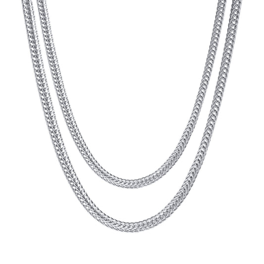 Titanium Steel Necklace for Men, 2.4MM Chain Jewelry