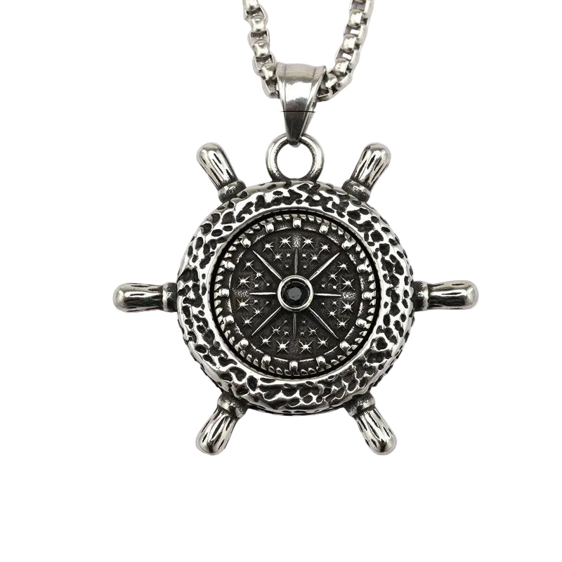Anchor Ship Stainless Steel Pendant Necklace