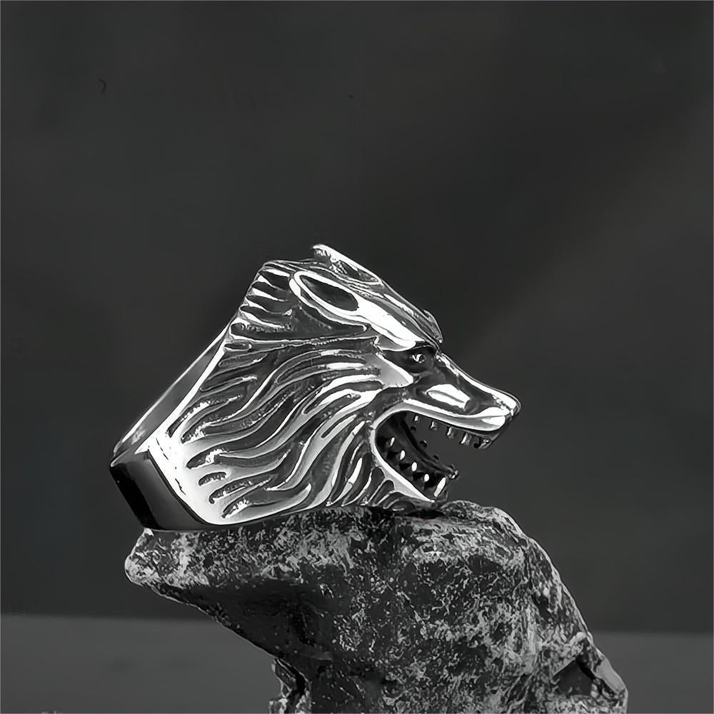 European And American Retro Jewelry Rust Steel Ring For Men