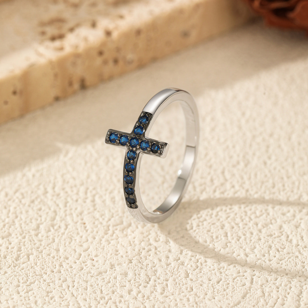 925 Sterling Silver Cross Ring