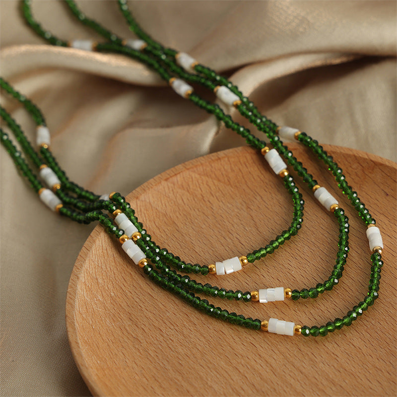 Mystical Gemstone and Pearl Handcrafted Necklace by Planderful