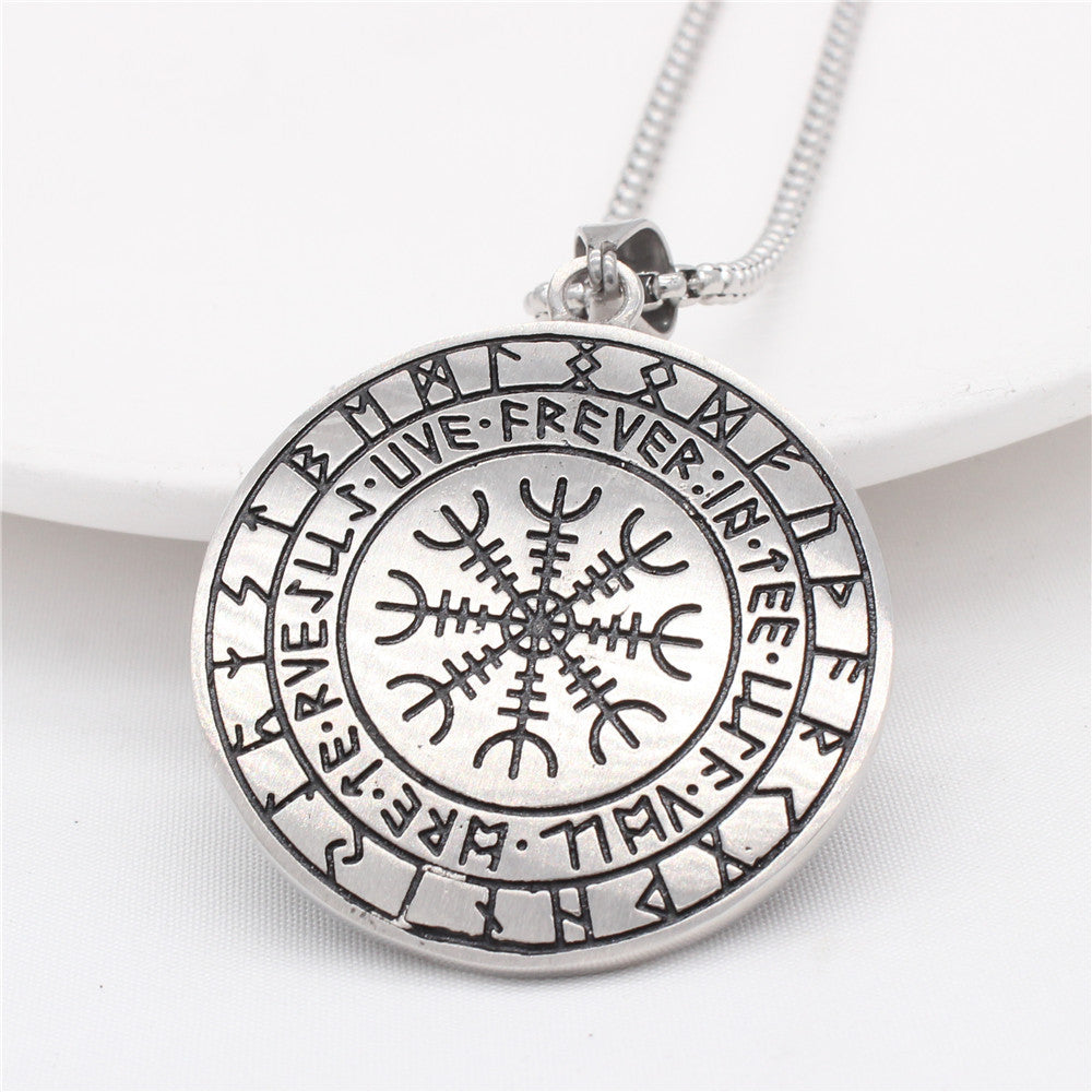 Viking Rune Pendant Titanium Steel By Planderful For Men And Women Protection Charm Everyday Genie