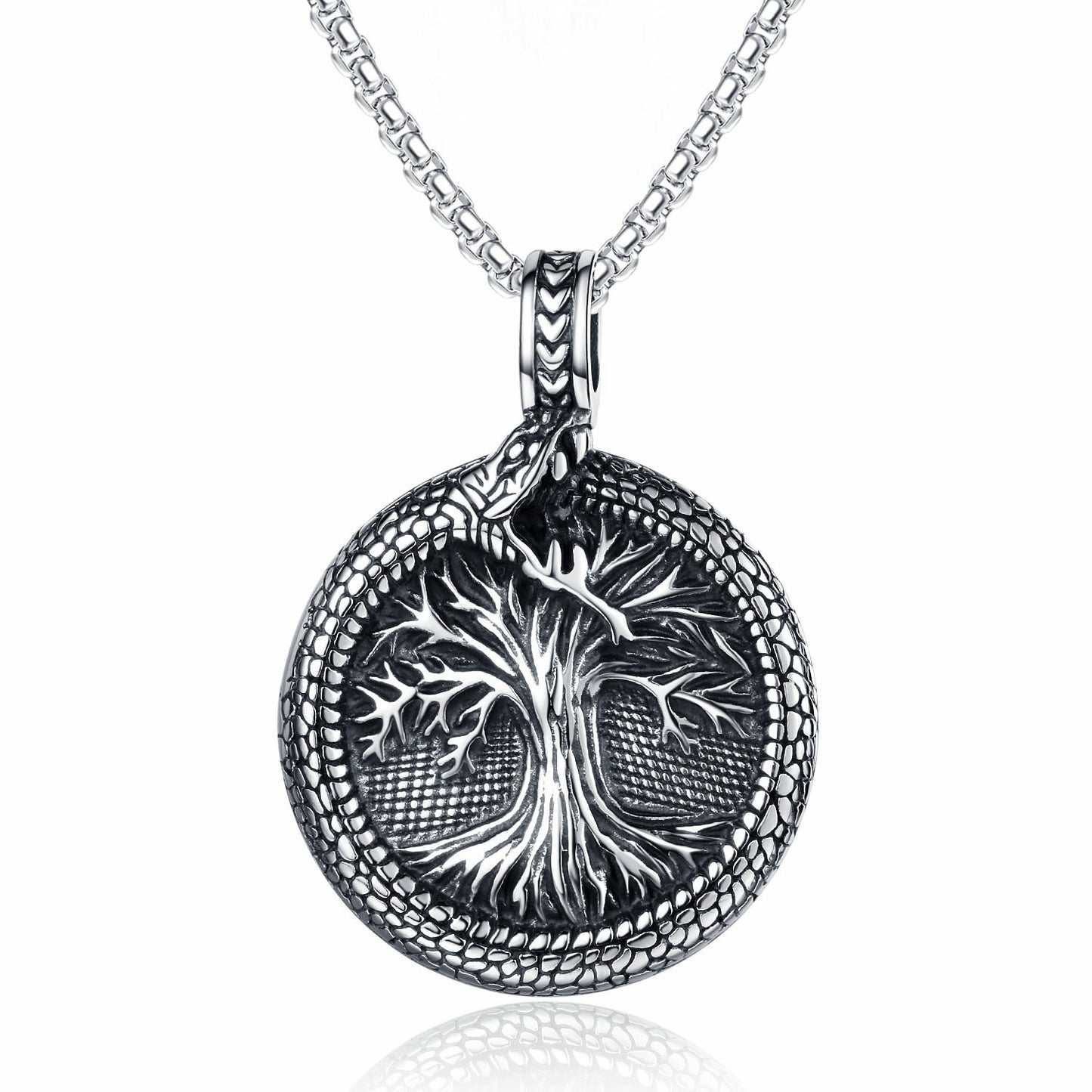 Stainless Steel Necklace – Elegant Tree Of Life Pendant