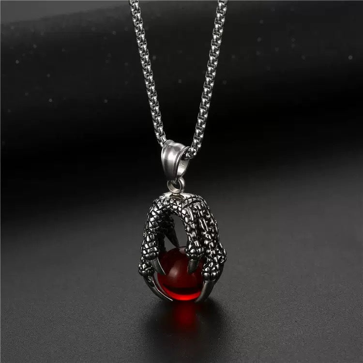 Stainless Steel Eagle Claw Pendant Necklace For Men By Planderful Stylish Hip Hop Fashion