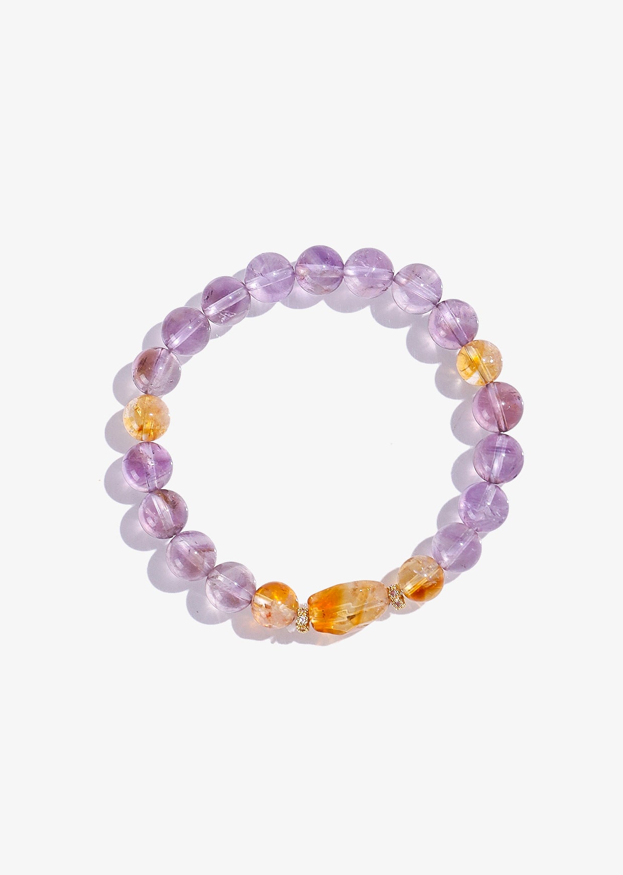 Planderful Fortune's Favor Amethyst Beaded Bracelet – Elegant Crystal Design