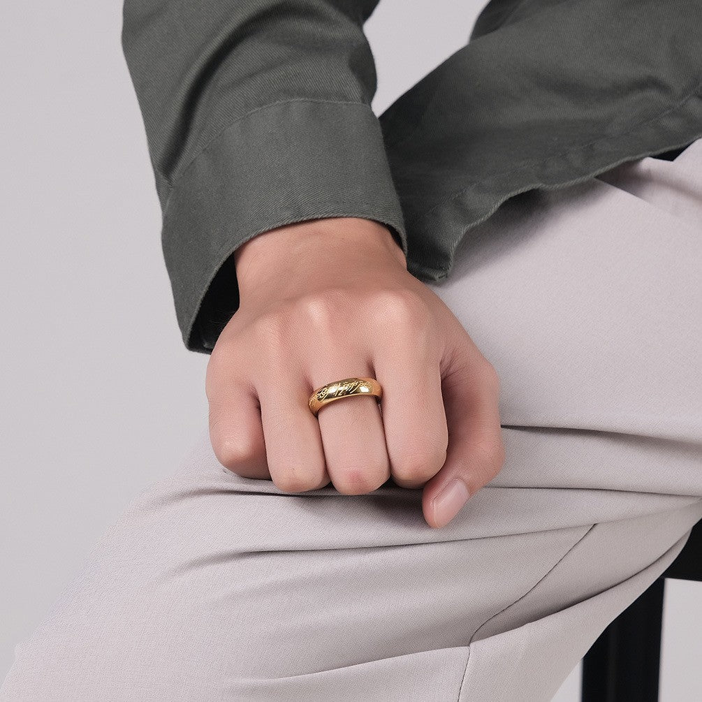 Amazon Supply Stainless Steel Luminous Lord of the Rings Ring