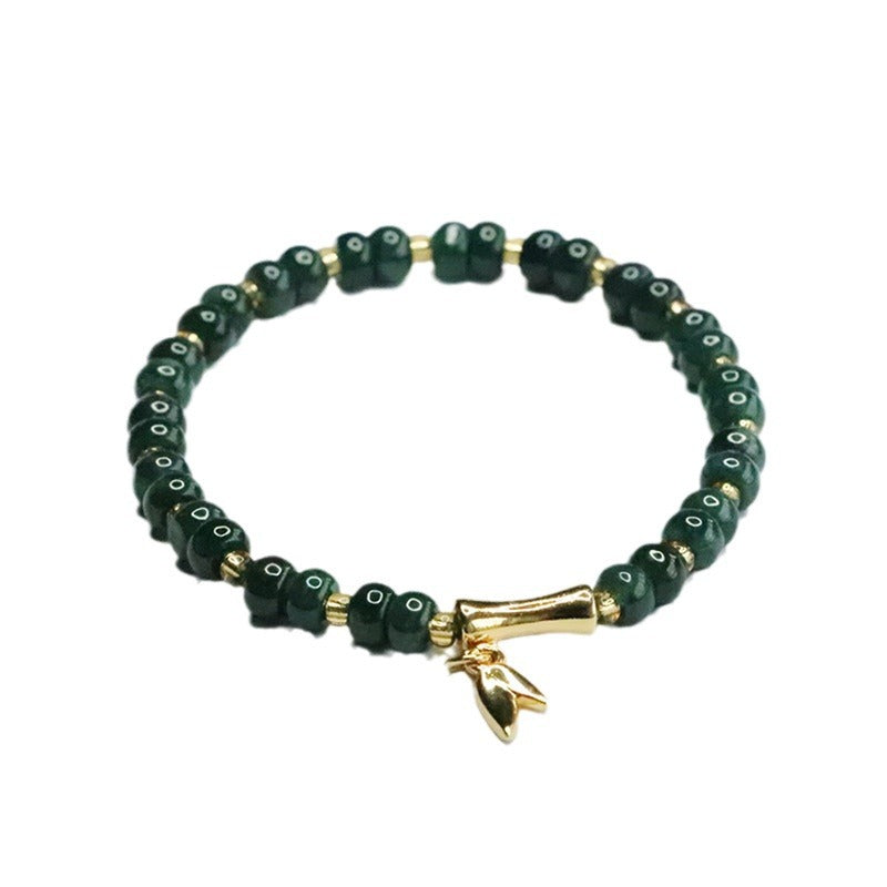 Blue Water Jadeite Abacus Bead Style 3 Bracelet