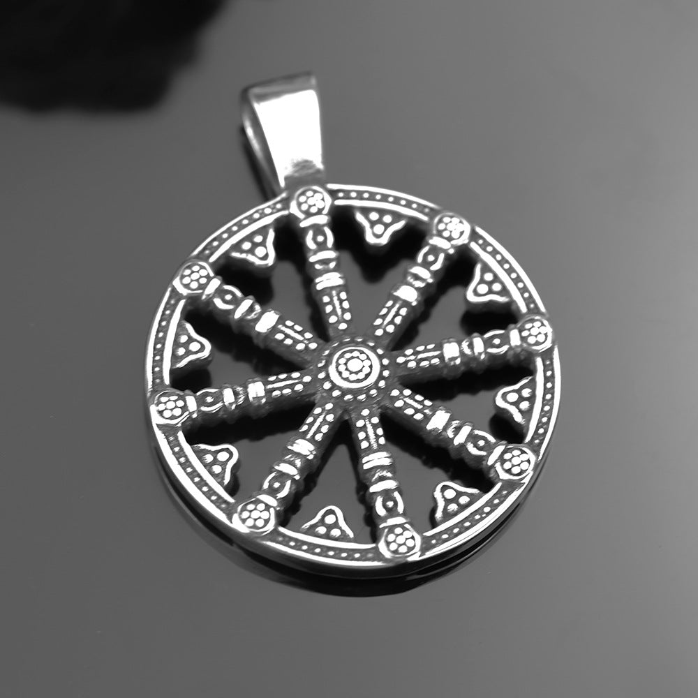 Retro Men's Jewelry Stainless Steel Nautical Compass Pendant