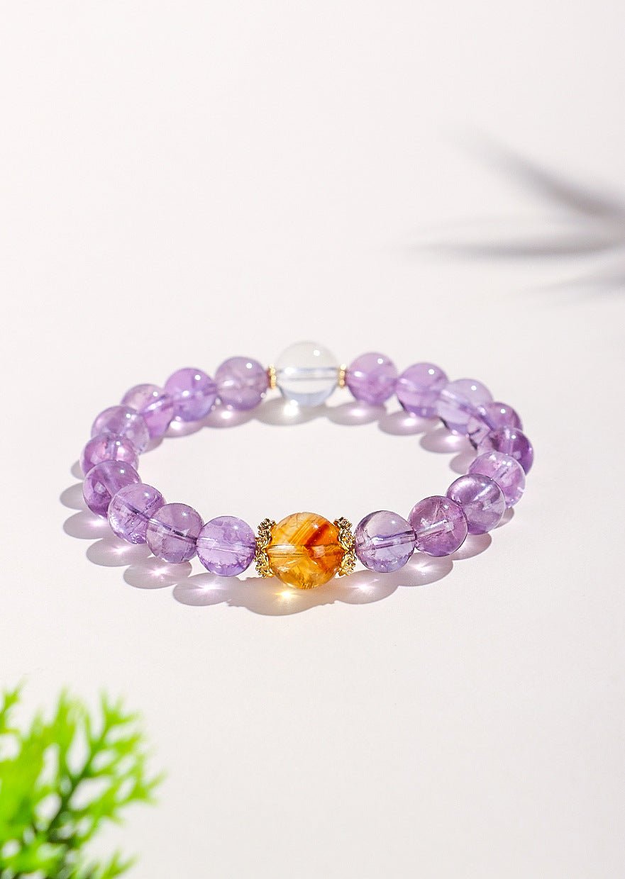 Planderful Fortune's Favor Bracelet – Elegant Amethyst Crystal Design