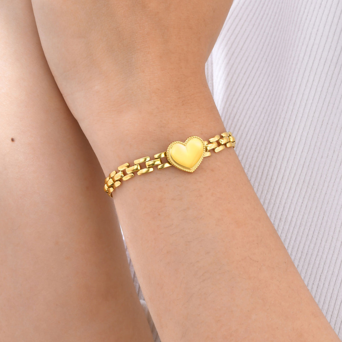 Heart Stainless Steel Bracelet for Women