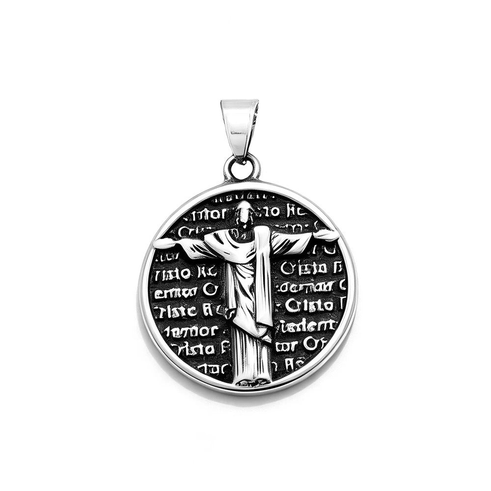 Punk Savior Stainless Steel Pendant Necklace