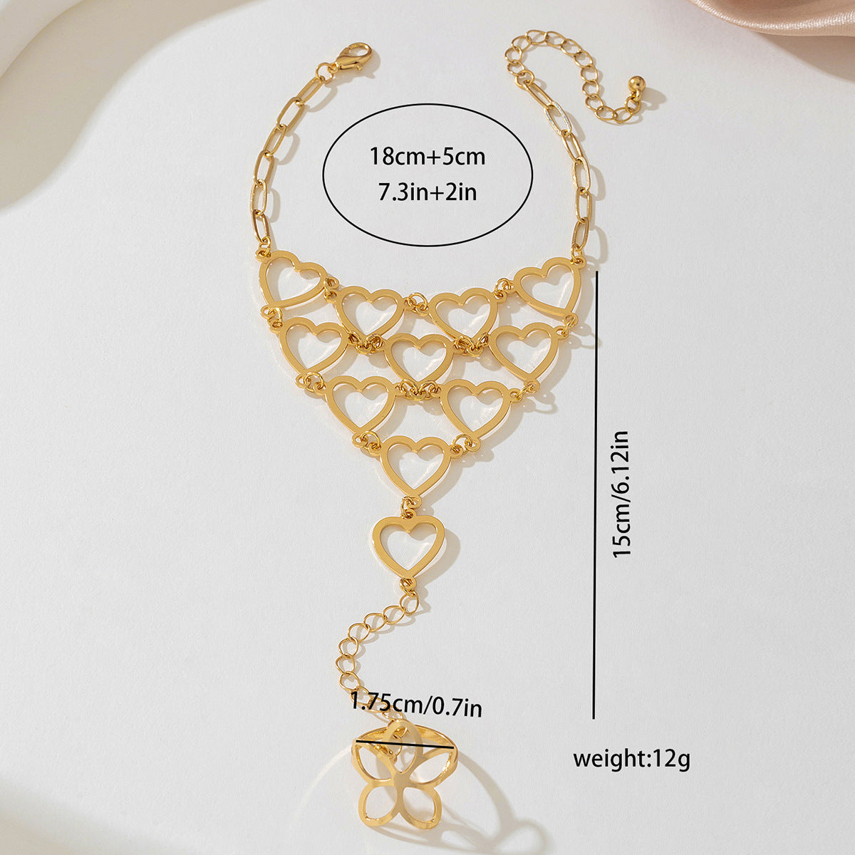 Fashionable Metal Love Flower Bracelet for Stylish Ladies