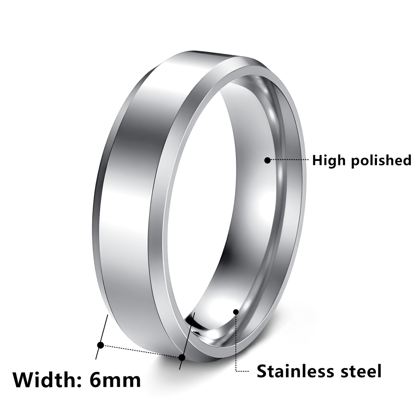 Stainless Steel Unisex Ring Planderful Everyday Genie Collection Minimalist Durable Trendy Jewelry For Him And Her