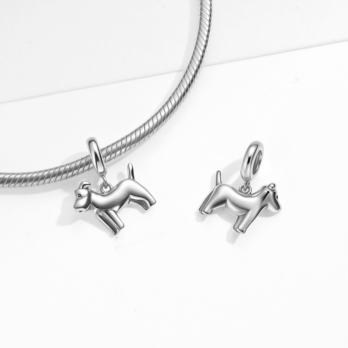 Planderful Jewelry Schnauzer Pendant In S925 Sterling Silver Oxidized Finish Dog Necklace