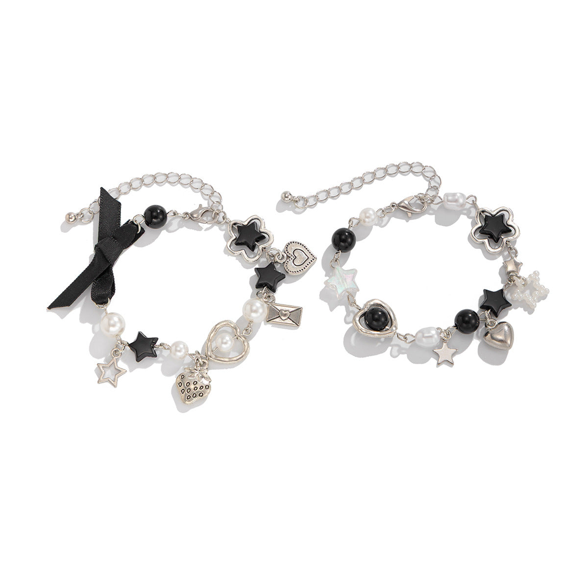 Planderful Vienna Verve Bracelet Set – Unique Niche Design with Star and Heart Accents