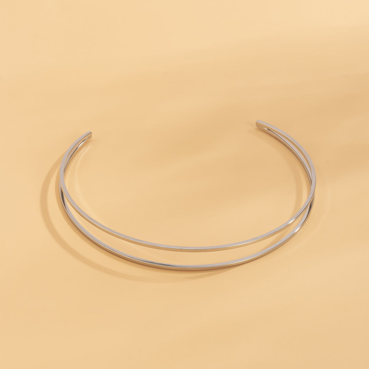 Hollow Double-Layer C-Shaped Arm Bracelet Business Sweet And