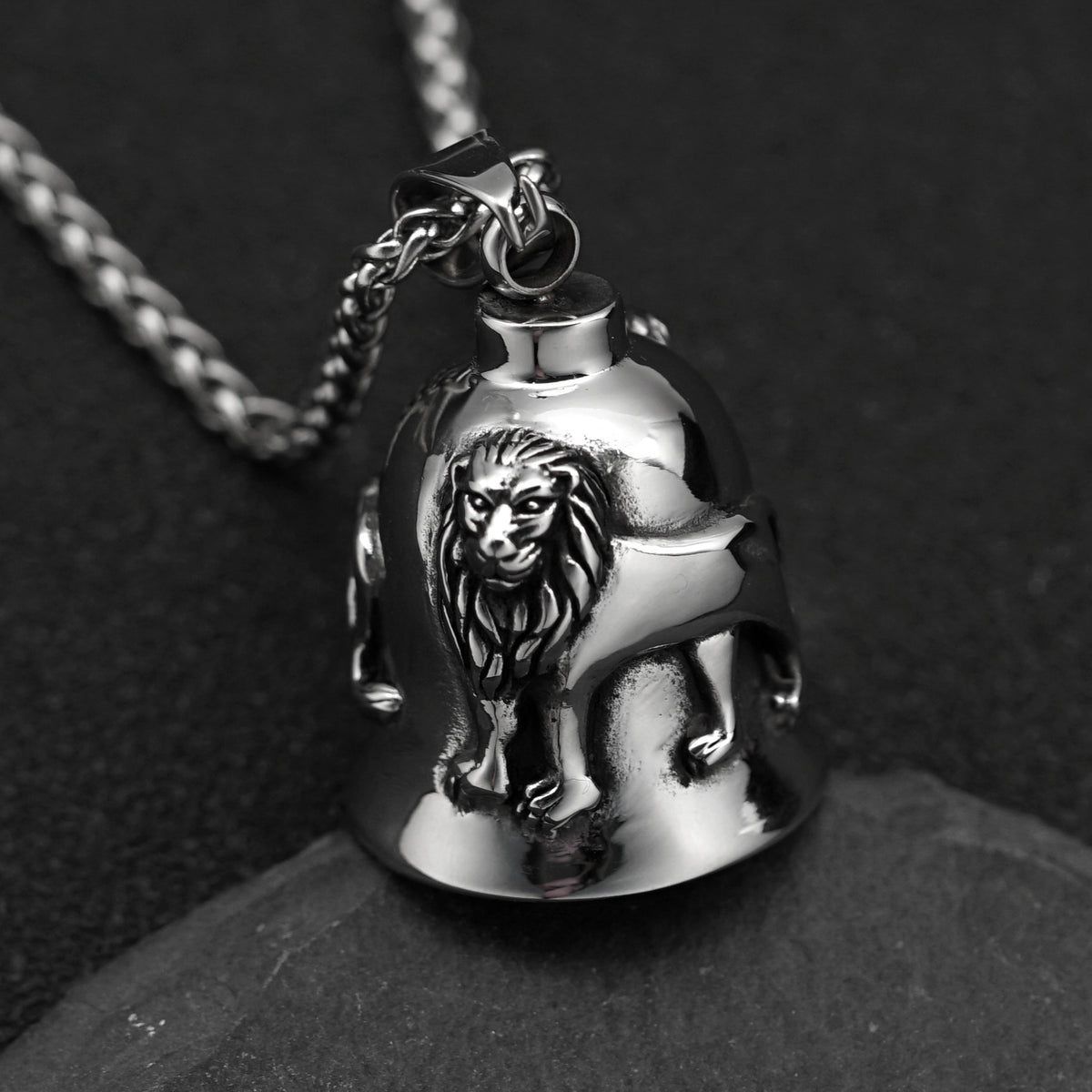 Punk Lion Stainless Steel Pendant Necklace