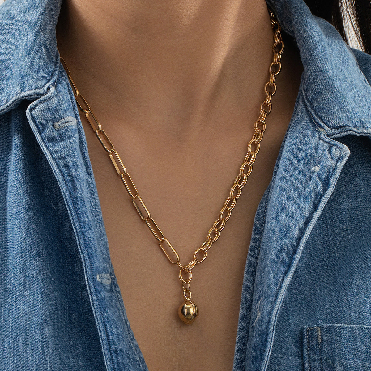 Planderful Vienna Verve Necklace – Elegant Double-Spell Chain Design