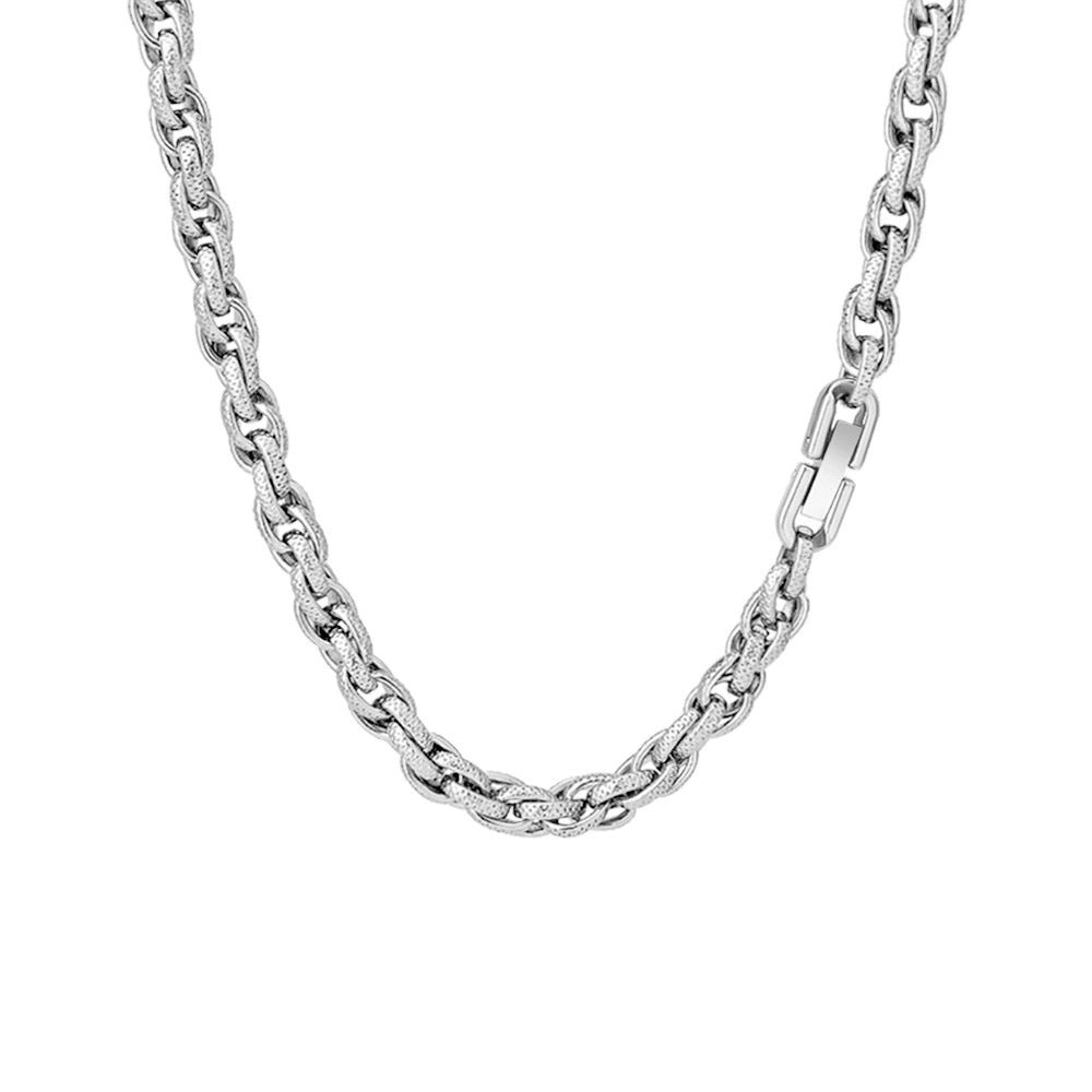 Planderful Jewelry Titanium Steel Necklace For Men Mobius Collarbone Design Luxury