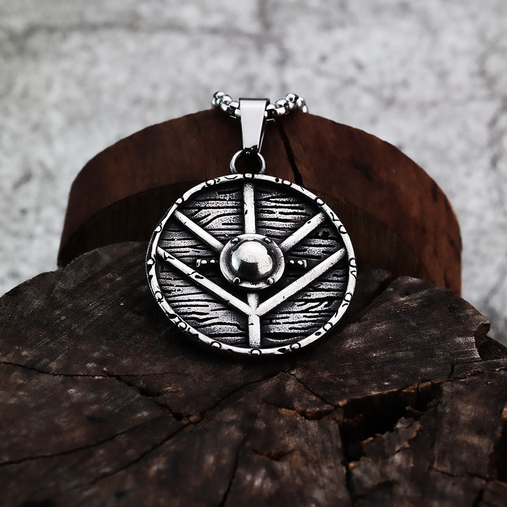 Cross-Border Nordic Viking Pendant Shield Jewelry for Men