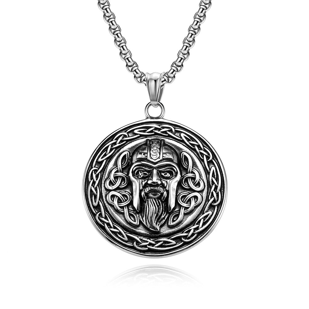 Cross-Border E-Commerce Supply Viking Culture Titanium Steel Necklace