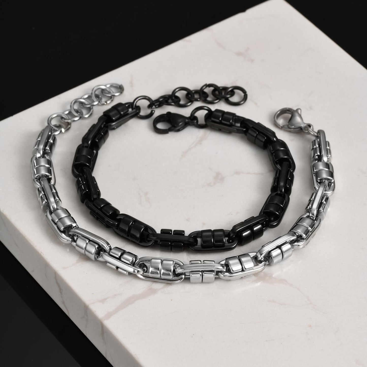 Planderful Mens Stainless Steel Bracelet Handmade For Men