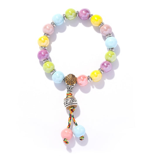 Grey Ceramic Bead Bracelet for Couples - Summer Gift