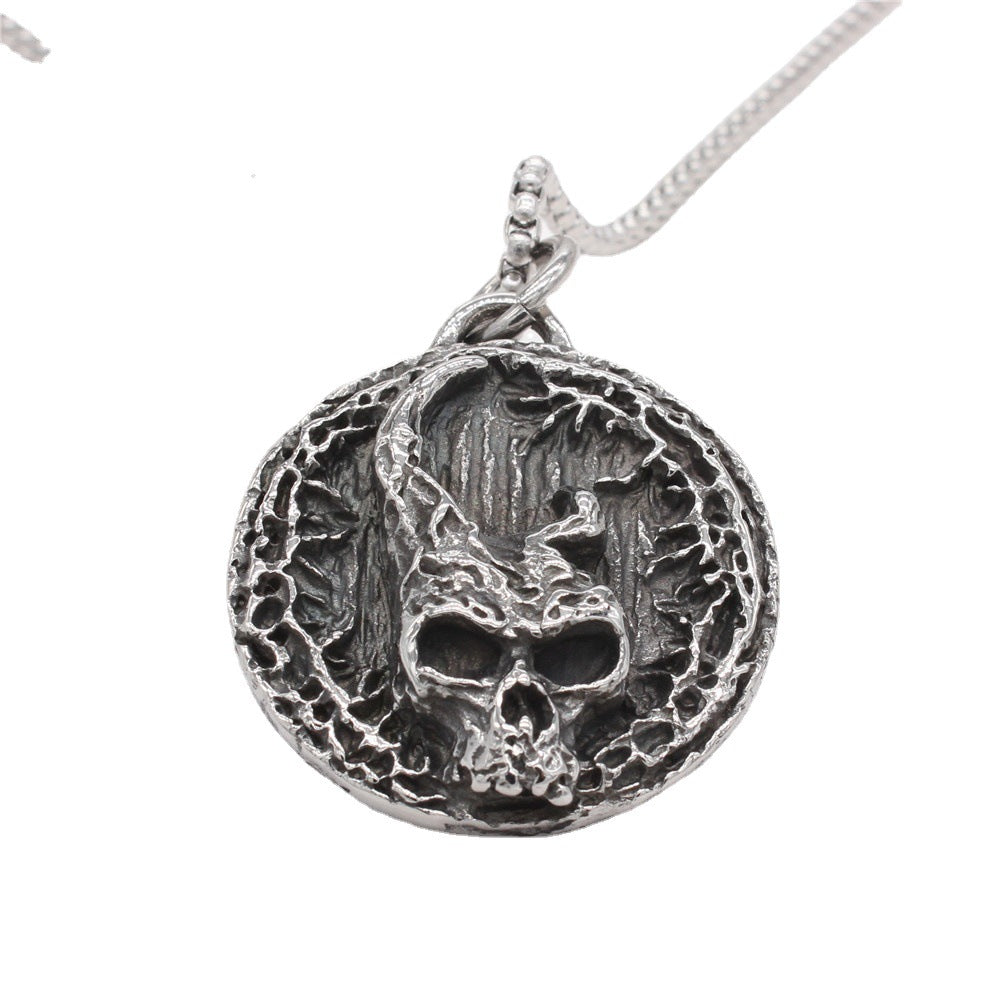 Classic Skull Titanium Steel Pendant Necklace