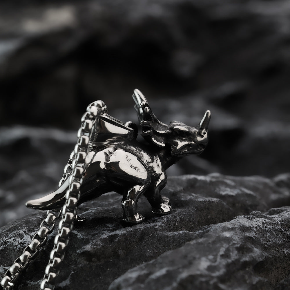 Unicorn Pendant Stainless Steel Mens Necklace Planderful Everyday Genie Collection