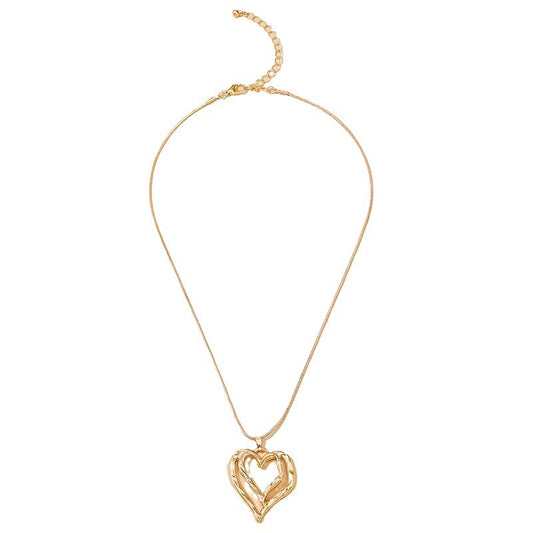 Exclusive Hollow Love Lady Necklace - Vienna Verve Collection