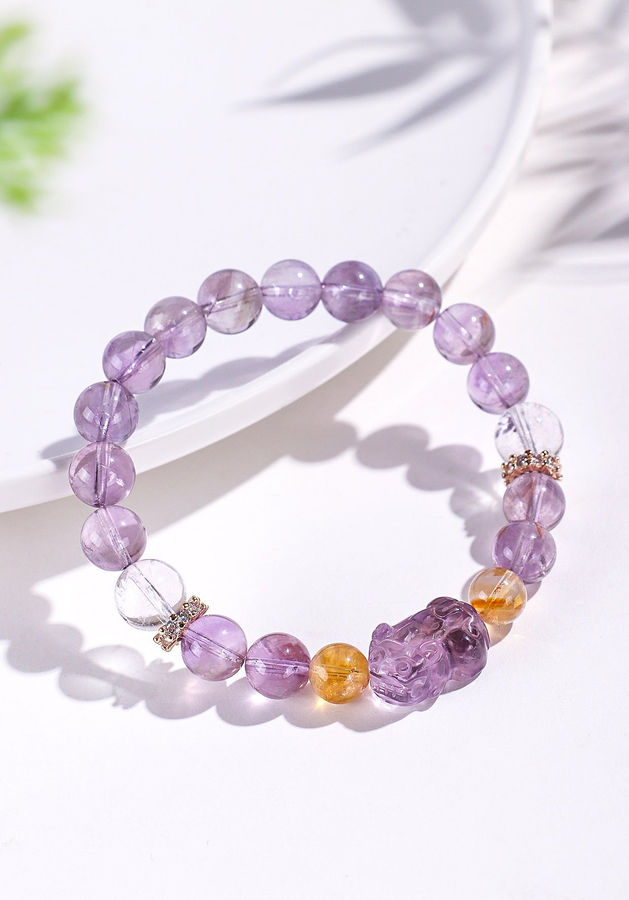 Planderful Fortune's Favor Amethyst Bracelet – Elegant Women's Fashion Accessory
