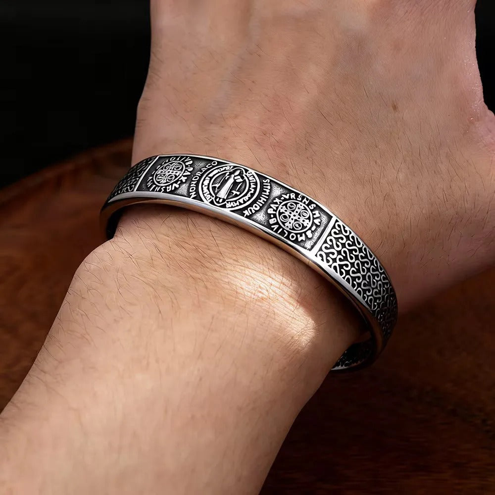 Punk Benedict Stainless Steel Men's Bracelet