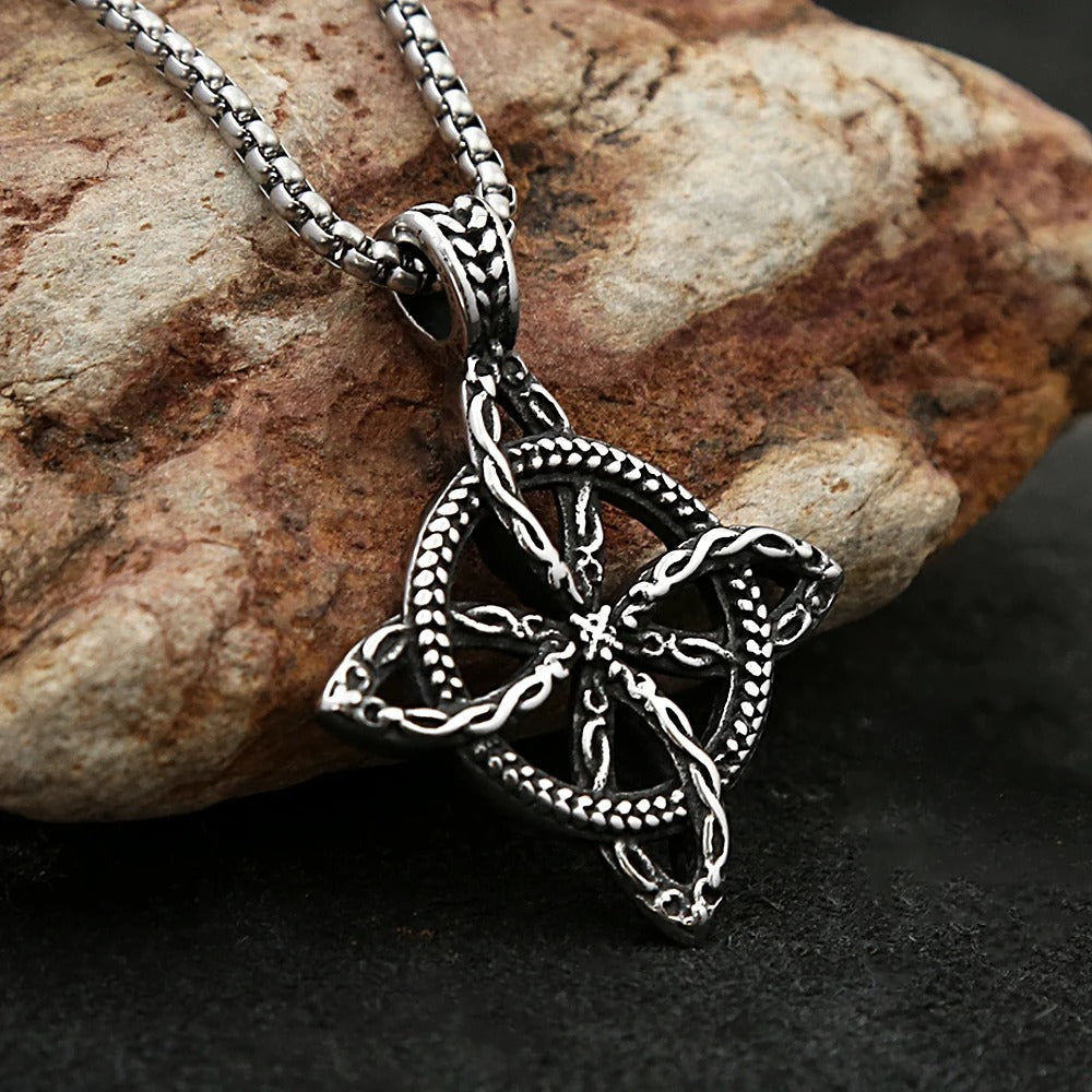 Vintage Viking Stainless Steel Men's Pendant Necklace