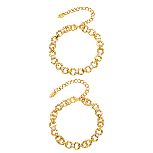 Zircon Stainless Steel Bracelet