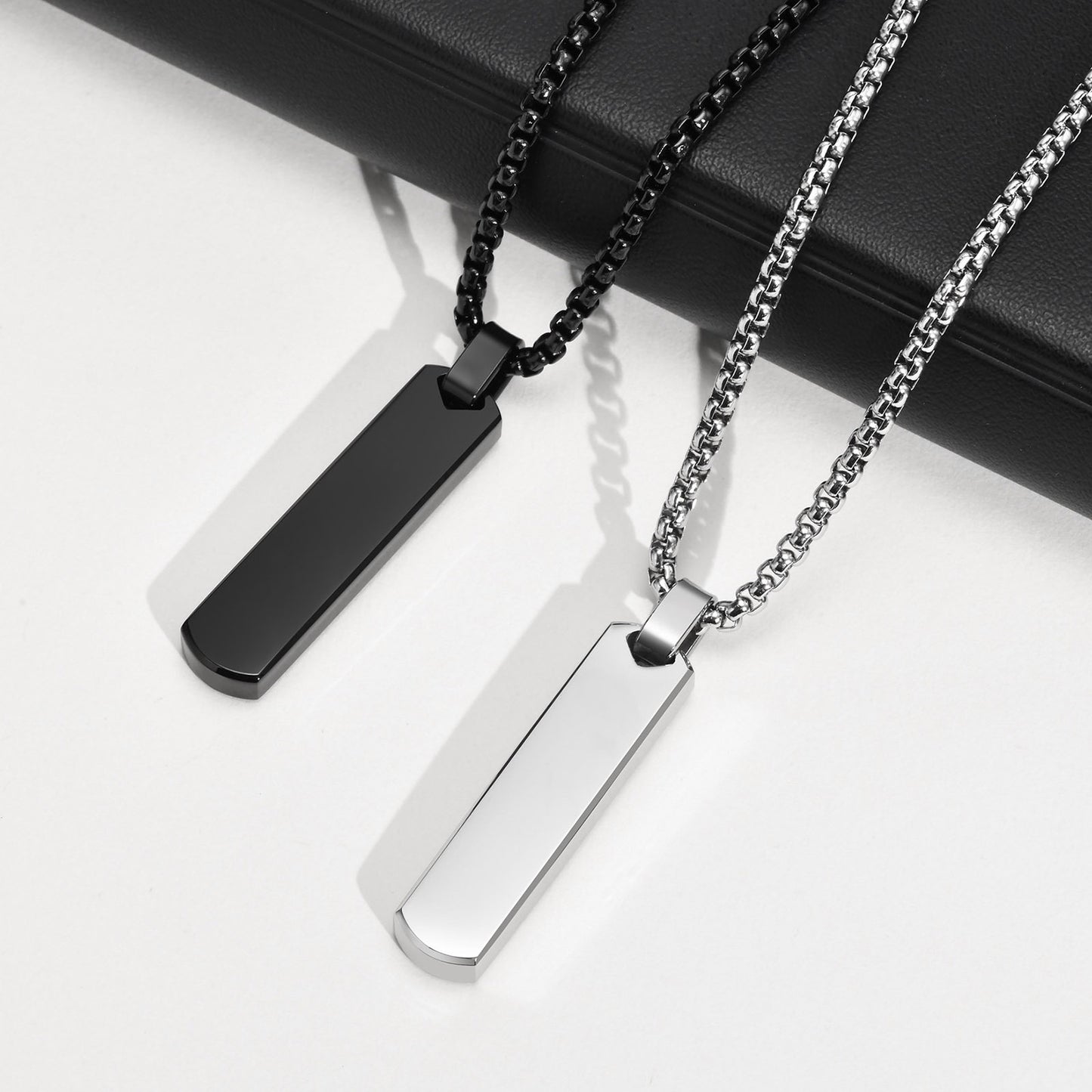 Cross-Border Lettering Jewelry Simple Pendant Necklace for Men