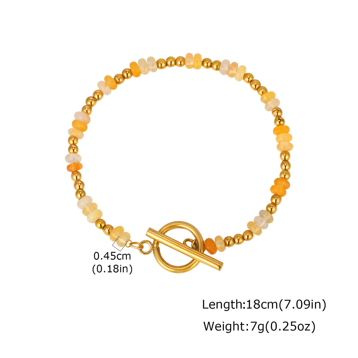 Tiger's Eye Stainless Steel Bracelet