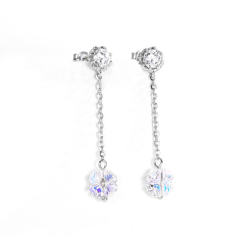 Korean Stud 925 Sterling Silver Earrings
