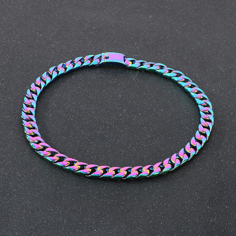 Planderful Cuban Chain Necklace 15mm Stainless Steel Men