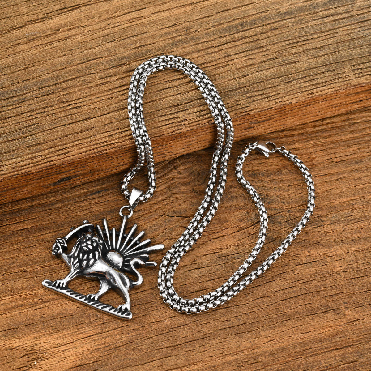 Lion Stainless Steel Pendant
