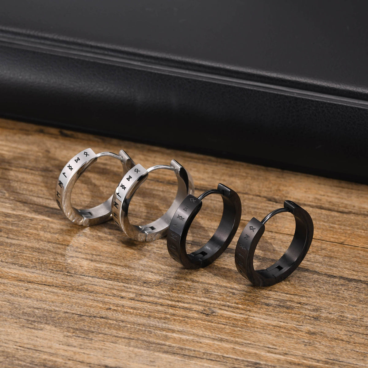 Stainless Steel Viking Earrings