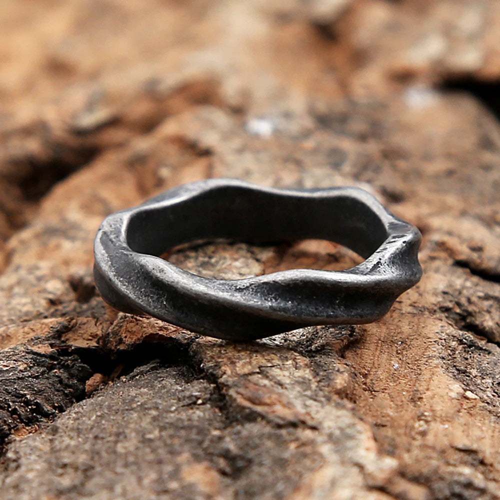 Viking Light Stainless Steel Men's Ring