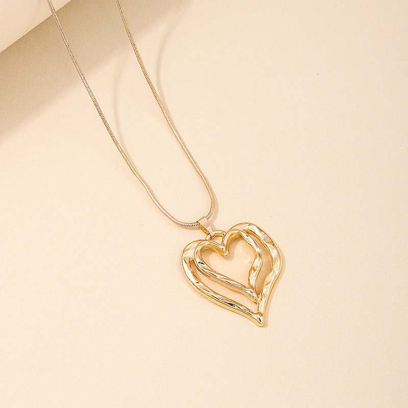 Exclusive Hollow Love Lady Necklace - Vienna Verve Collection
