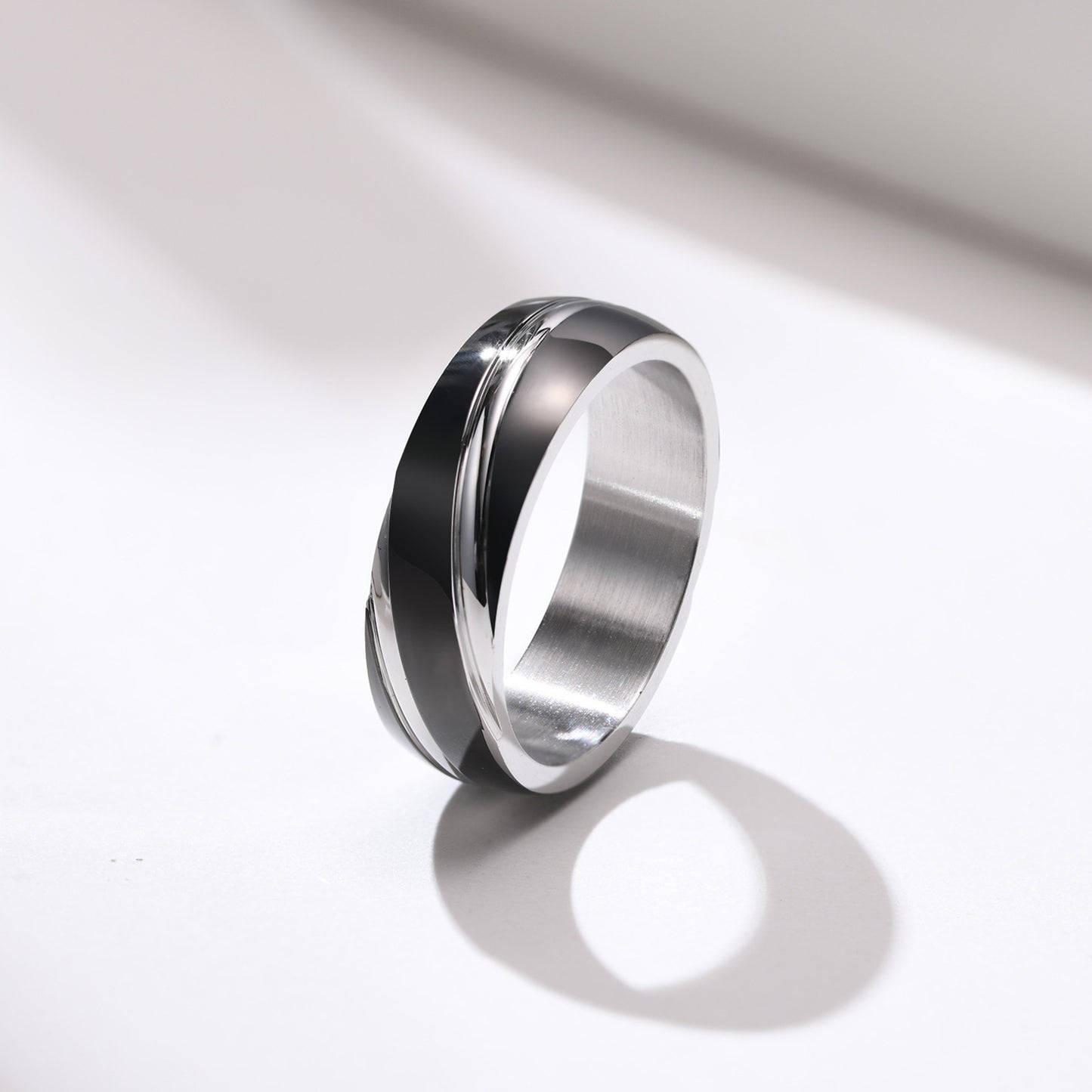 Men's Rings Titanium Steel Ring Stainless Steel Minimalist Style