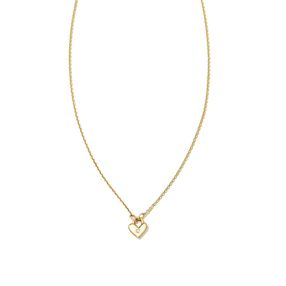 Heart-Shaped Sterling Silver Necklace, Style Creative Design Zircon